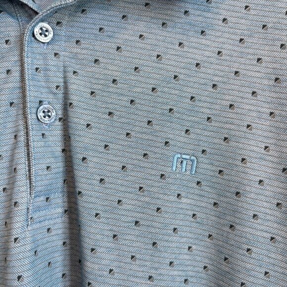 Travis Mathew Size XL Performance Golf Polo Blue Business Casual Classic Fit - Picture 5 of 12